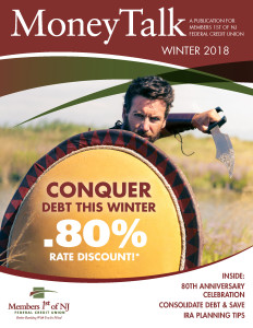 Winter 2018 newsletter with a warrior holding a shield