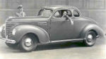 1938 black and white photo of car