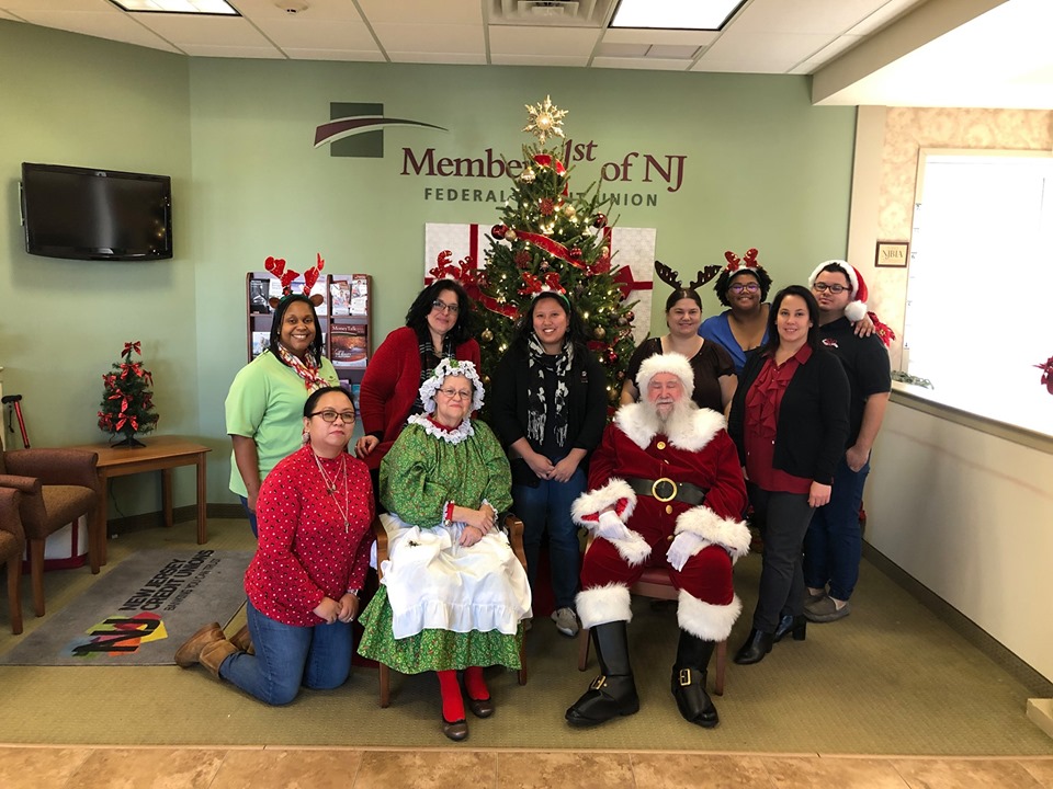 Visit Santa at Members 1st of NJ