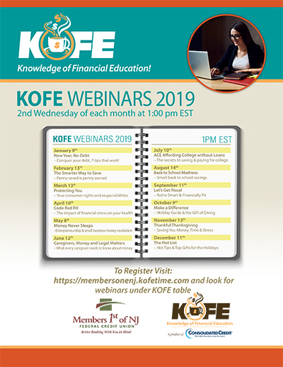 KOFE Webinars 2019