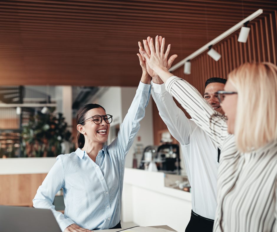 group high - fives